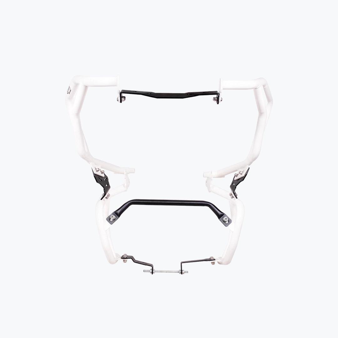 TVS APACHE RTX 300 RAPTOR CRASH GUARD UPPER & LOWER SET WHITE