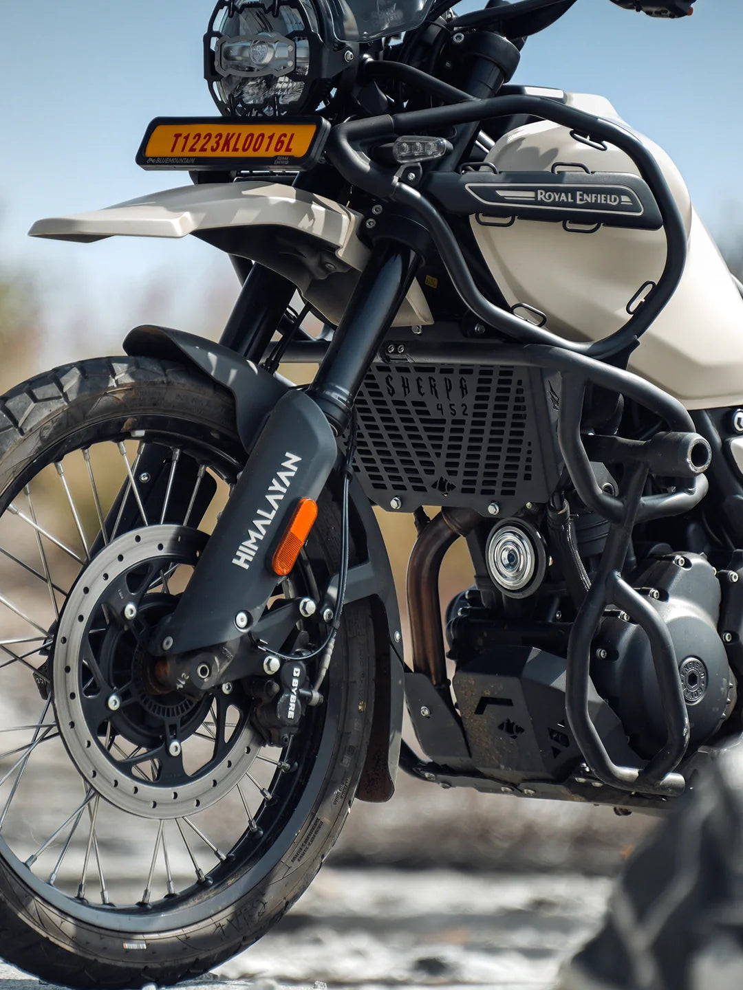 Re Himalayan Radiator Royal Enfield Himalayan 450 Radiator Grill Mild Steel