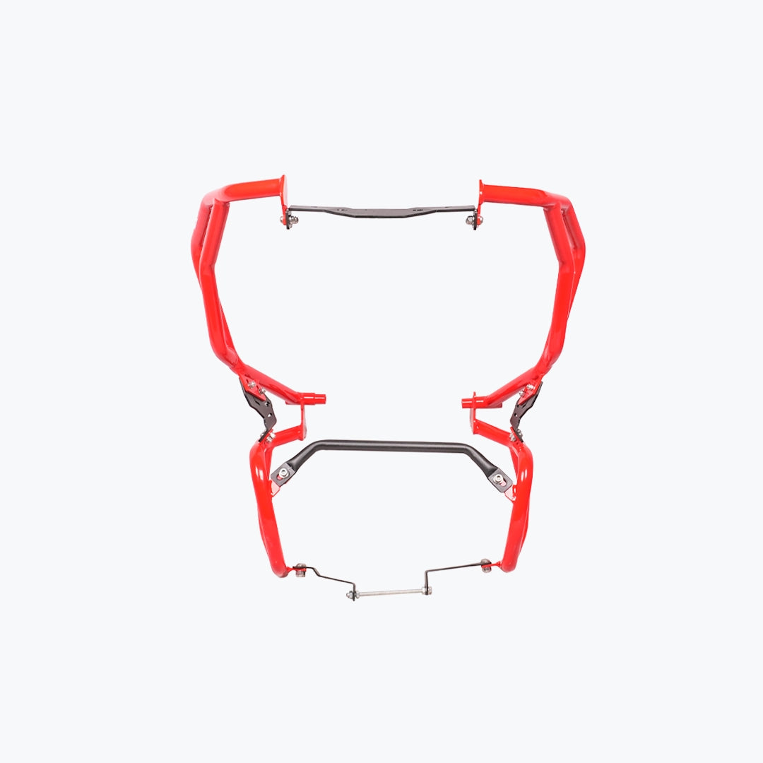 TVS APACHE RTX 300 RAPTOR CRASH GUARD UPPER & LOWER SET RED