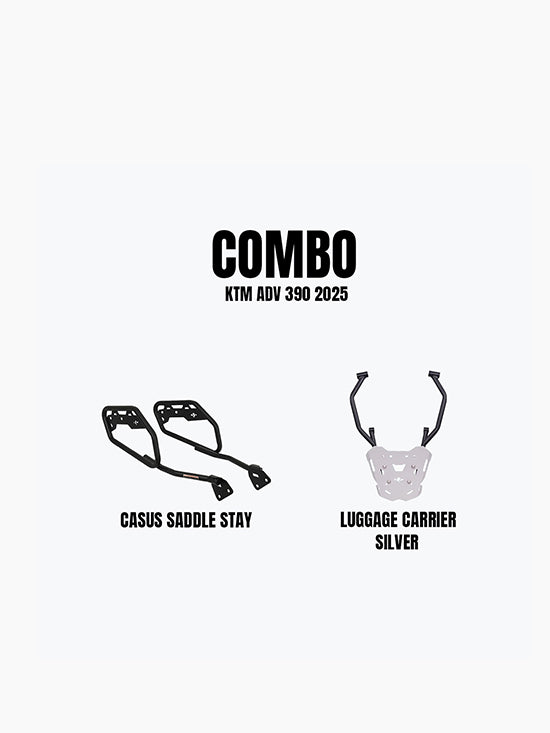 KTM ADV 390 2025 Casus Saddle Stay & Gopher Luggage Carrier AL Combo