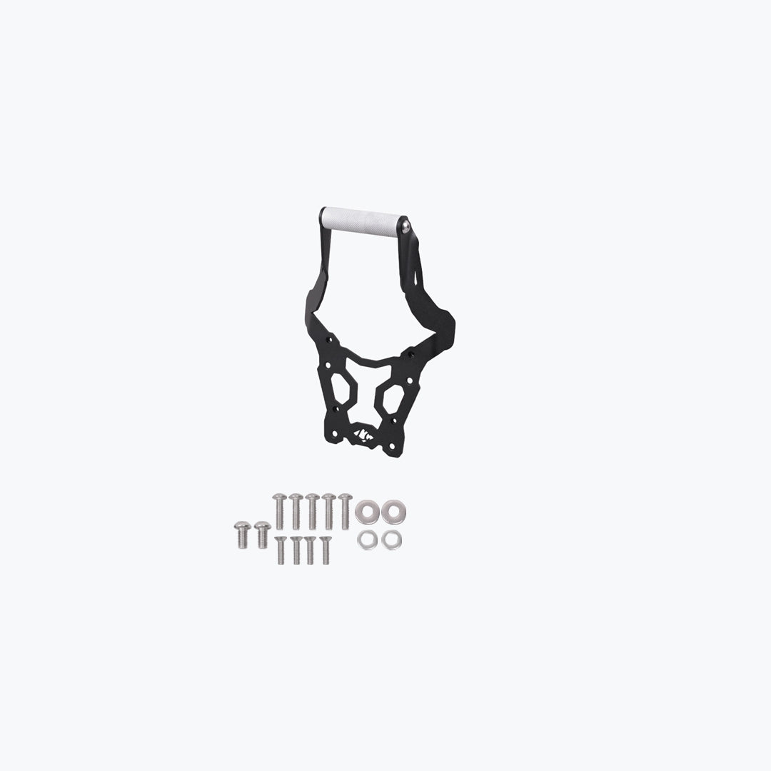 BMW F450 GS PLOIGOS GPS MOUNT WITH VISOR EXTENDER PRODUCT IMAGE WITH FITINGS