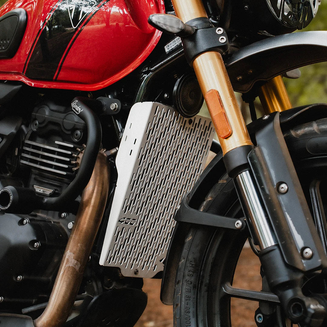Triumph Scrambler 400 X Vector Radiator Grill Silver